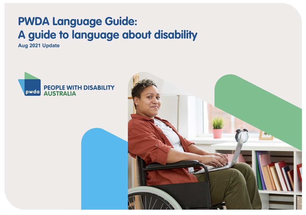 PWDA Language Guide- A guide to language about disability