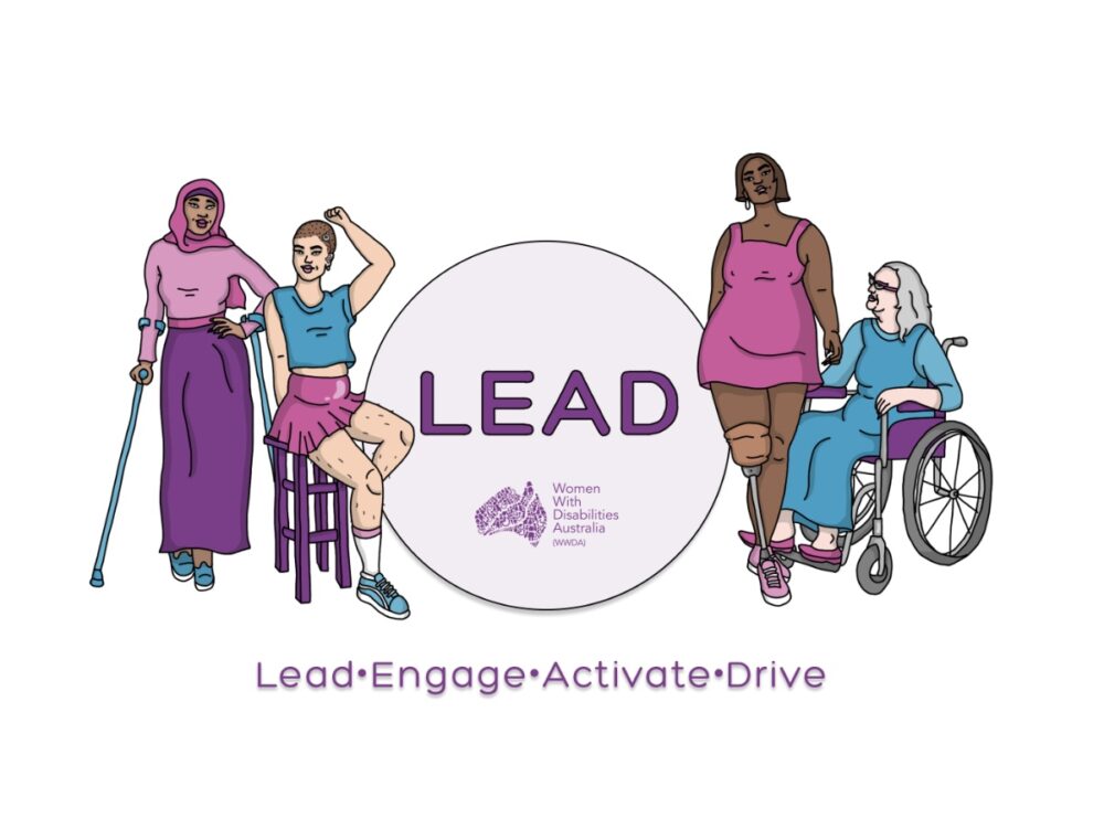 Women With Disabilities Australia (WWDA) leadership illustration