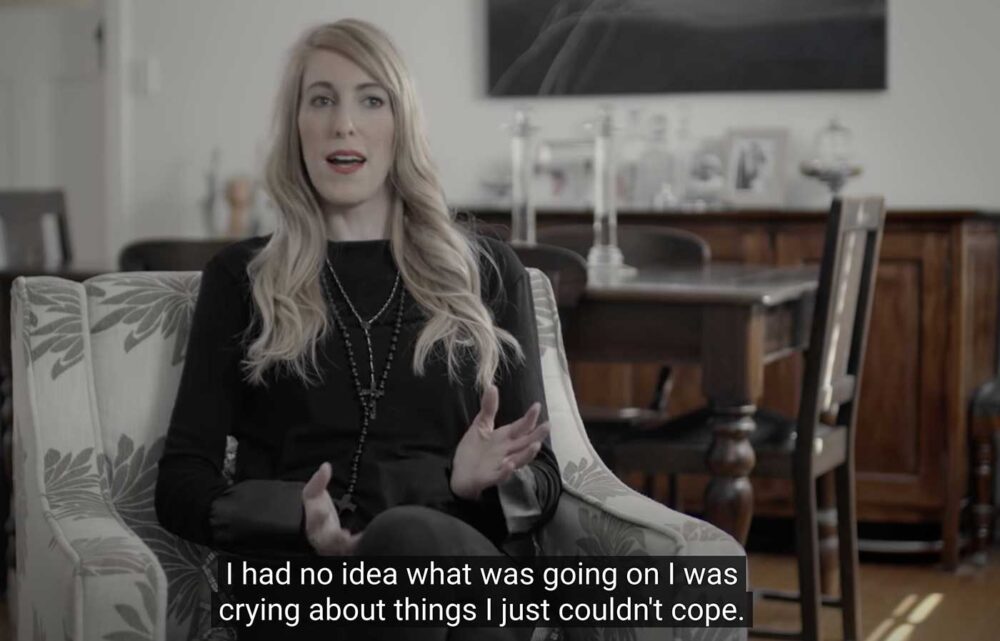 YouTube screenshot young woman talks about mental health